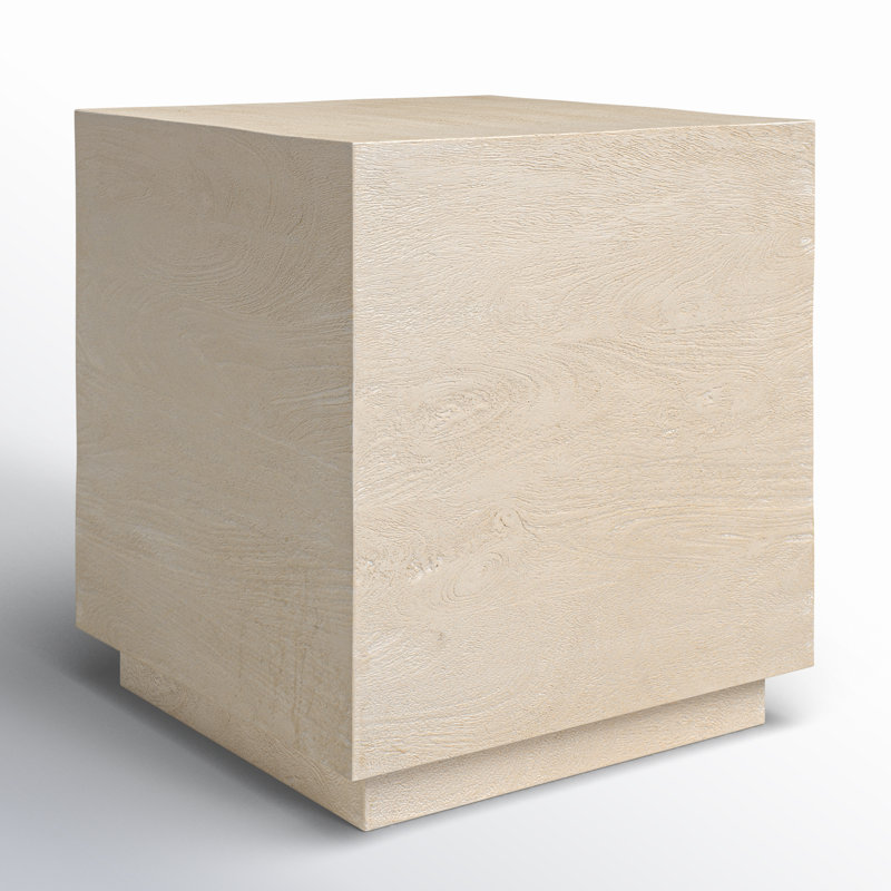 Table de bout en bois massif Briell, H 20 po x l 18 po x P 18 po