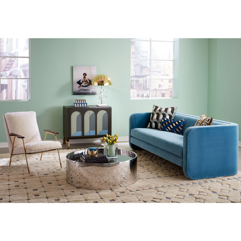 Sunset Sofa, Venice Azure Velvet