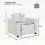 Fauteuil d'appoint surdimensionné avec accoudoirs larges-1413469845