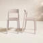 Chaise d'appoint de patio empilable Vowa-101122127