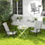 Ensemble de 2 chaises de patio pliantes Outsunny