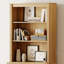 Bibliothèque Aadham à 2 étagères avec rangements ouverts, sans garde-robe, en chêne-745054361