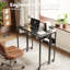 Bureau roulant pliable avec structure robuste, station de travail mobile compacte de 135 lb pour les petits espaces, dortoir, appartement-1397709759