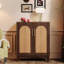 Armoire de rangement 59 "en rotin 59" à 4 portes pour la maison et la cuisine-1336811017