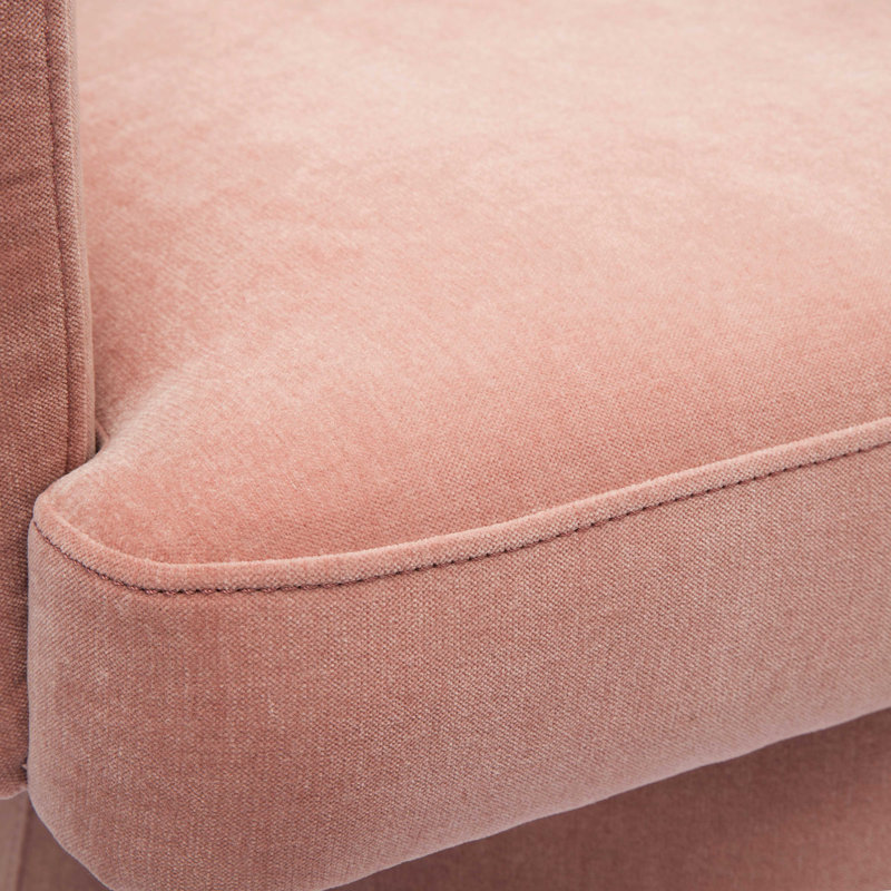 Chaise de bureau en tissu recyclé Chadbourn, Rose