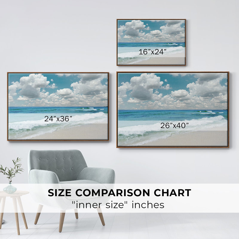 " Beach Bliss ", 25" H x 37" W x 2" D, Walnut
