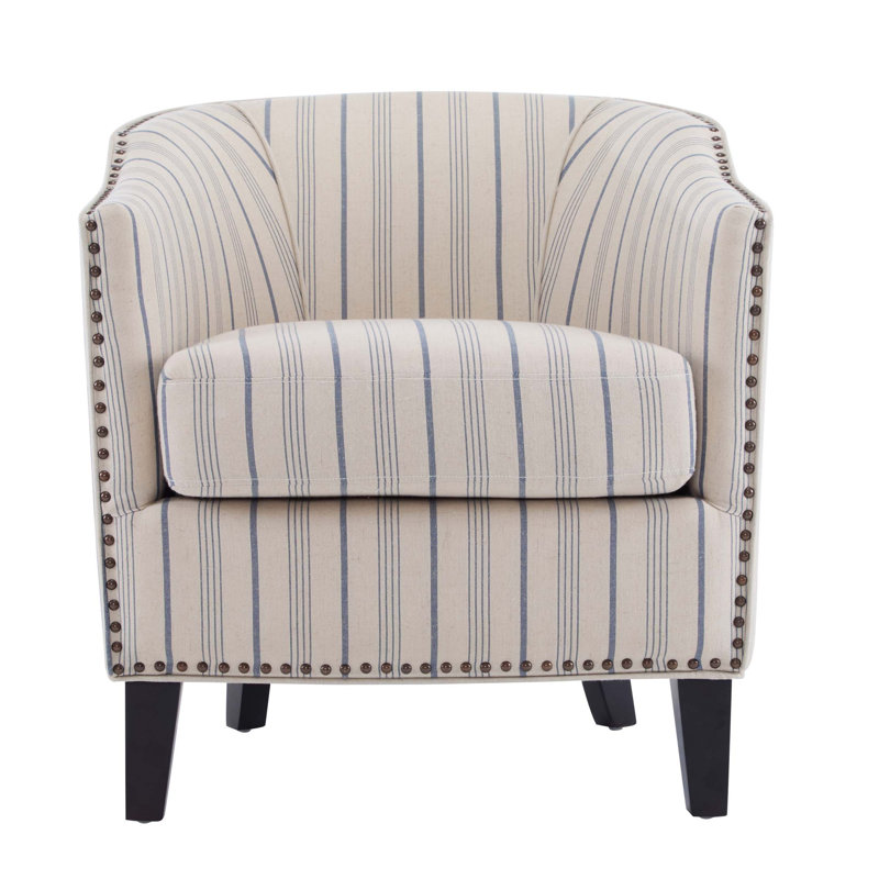 Fauteuil demi-tonneau avec coussin moelleux