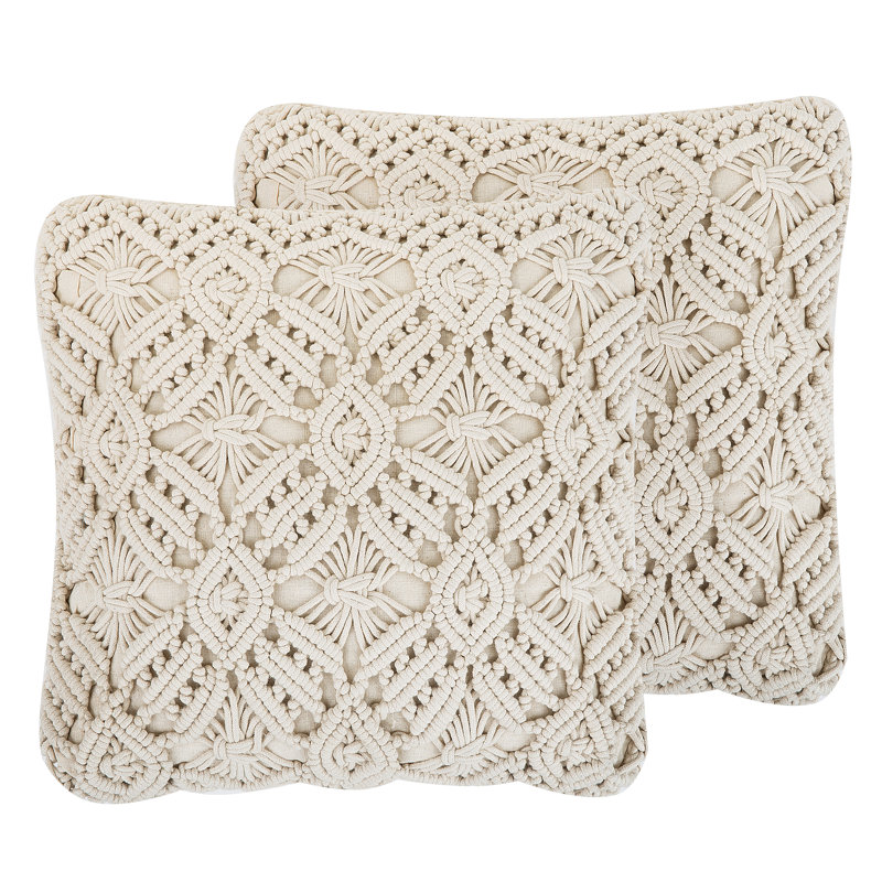 Heckscherville Geometric Square Cushion