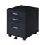 Armoire rectangulaire mobile à 3 tiroirs