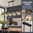 Five-Light Linear Modern Island Lights for Dining Room Kitchen Living Room