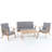 Panama 4Pc Chat Set