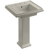 Tresham Fireclay Pedestal Bathroom Sink
