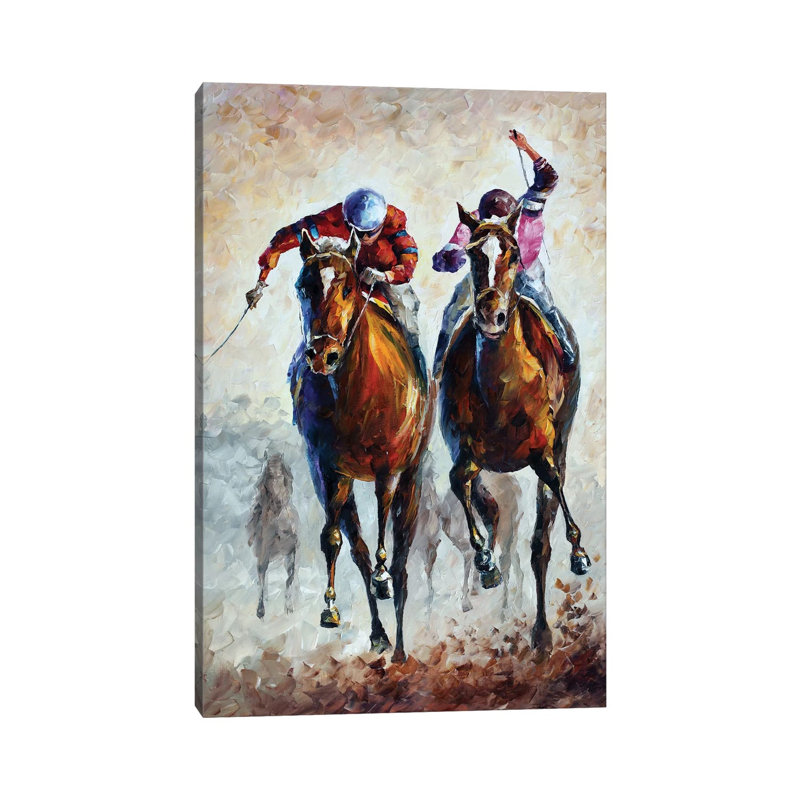 Contenders by Leonid Afremov - Painting on Canvas, 101.6 cm H x 66.04 cm W x 1.91 cm D, Wrapped Canvas