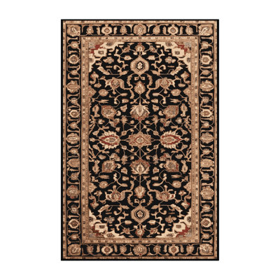 Machine Washable Persian Brown Area Rug