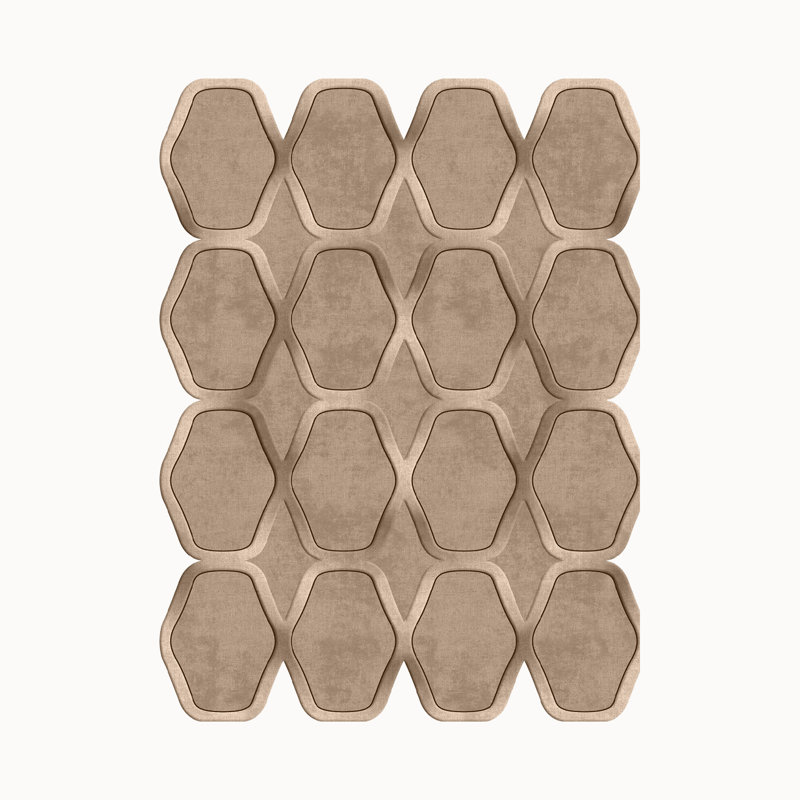 Premium Mink Color Area Rug, 5.2 x 7.5 Feet | 100% Polyester, 1200 g/m² | Non-Slip Leather Sole, 0.4 in Pile Height | Antibacterial, Machine Washable, Easy to Clean | Perfect for Living Room & Bedroom Decor