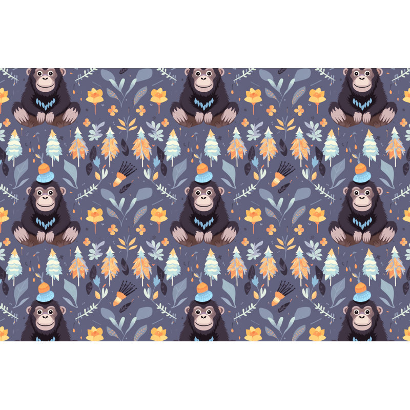 Forest Chimpanzee Bedding, Queen Comforter