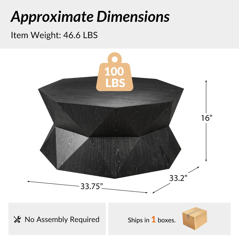 Table basse Nikolaus Merops, Noir