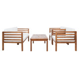 Kinnell Acacia 4 - Person Patio Conversation Sets with Cushions