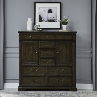 Commode 10 tiroirs 2 portes Tawona