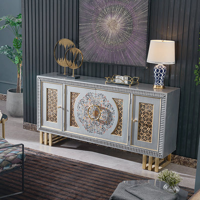 American-style light luxury painted TV stand