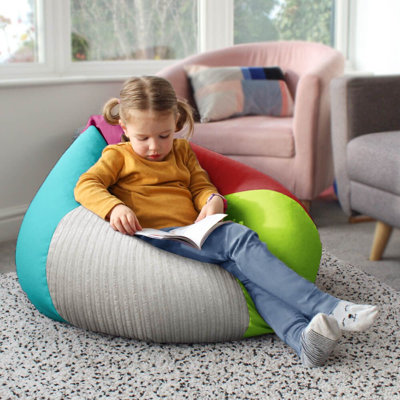 rucomfy Beanbags Kids Indoor Sensory Bean Bags. Comfortable Living room Furniture. Mixture of Random Colours & Quality Fabrics