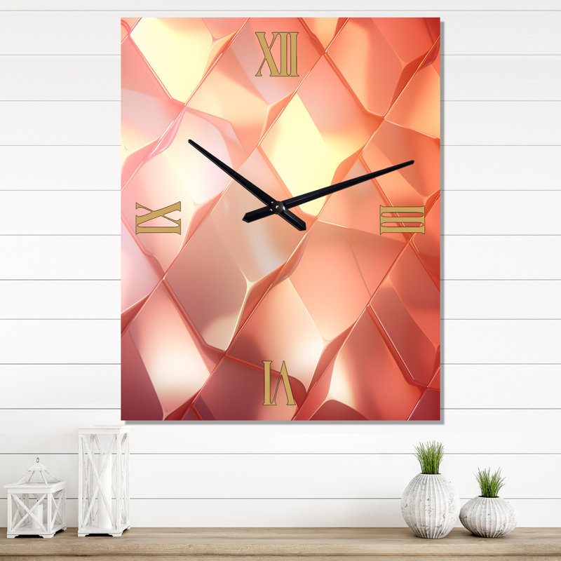 Horloge murale diamant, H 32 po x l 24 po x P 1 po