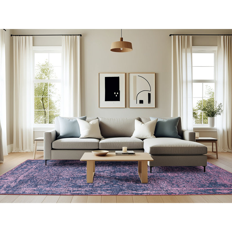 Oriental Indoor Rug, Rectangle 6' x 9'