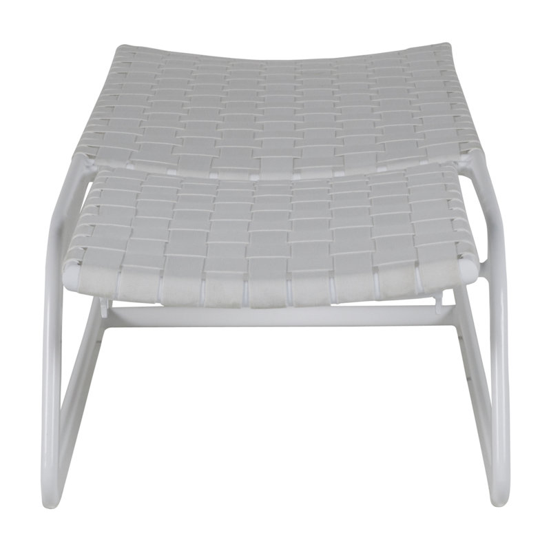 Catalina Chaise Lounge, Chalk/White