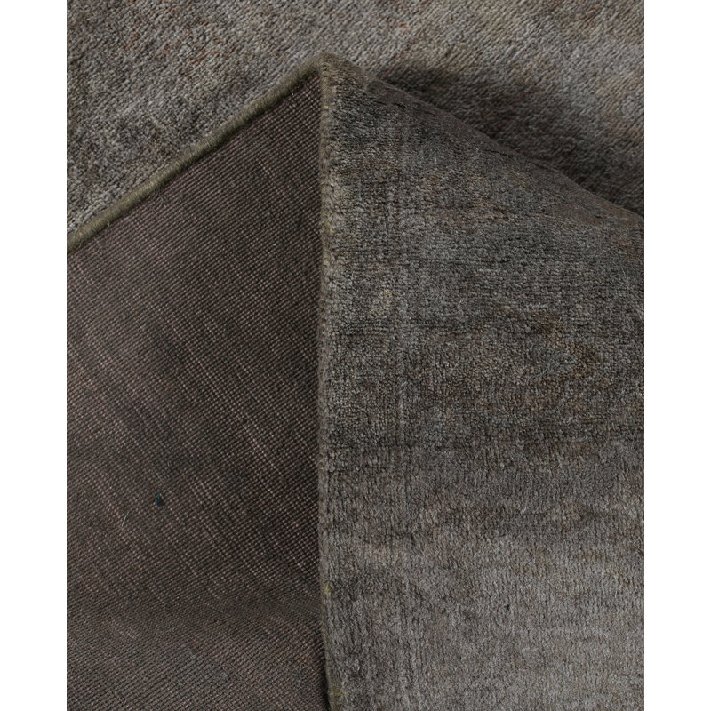 Overdyed Hand-Knotted Wool Modern-Contemporary Brown Area Rug 3' 1" x 5' 0"