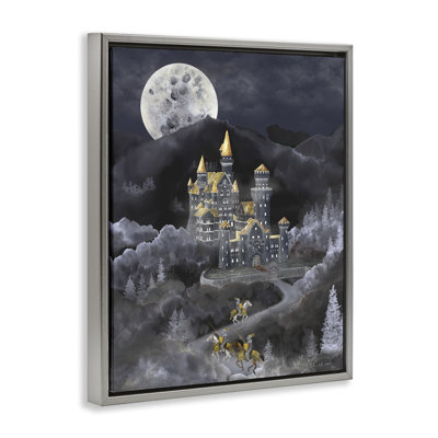 Cadre flottant Moonlit Journey to Castle, design par Brett Blumenthal