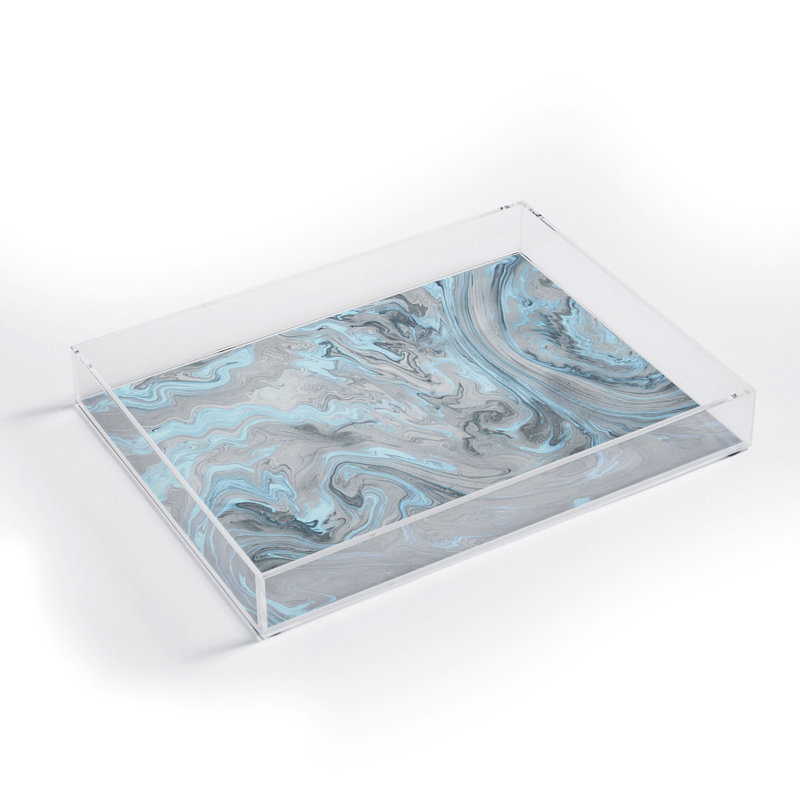 Repose-pieds / plateau en acrylique Argyropoulos, H 1 po x l 8 po x L 6 po