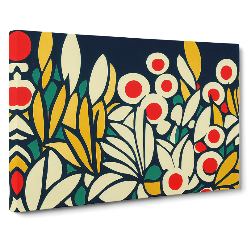 Flower Market Abstract - Wrapped Canvas Print