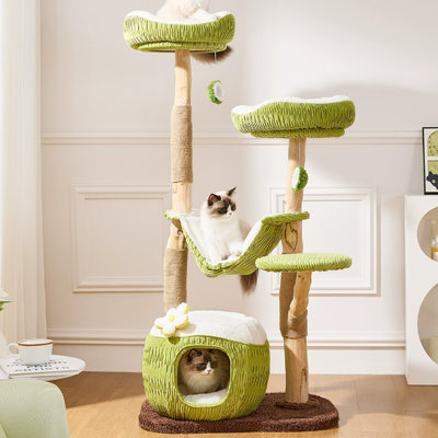 5 Tiers Cat Tree with Condons,Perch,Scratching Posts