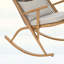 Chaise berçante rustique, finition érable, pour plus de confort et de style