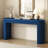 58.2" Entryway Table With Large Top And Dual Drawers,Console Table With Arched Sturdy Legs Stripe Design,Pine Veneer Sofa Table With Adjustable Feet For Living Room, Hallway,Foyer, Kitchen-2059908732