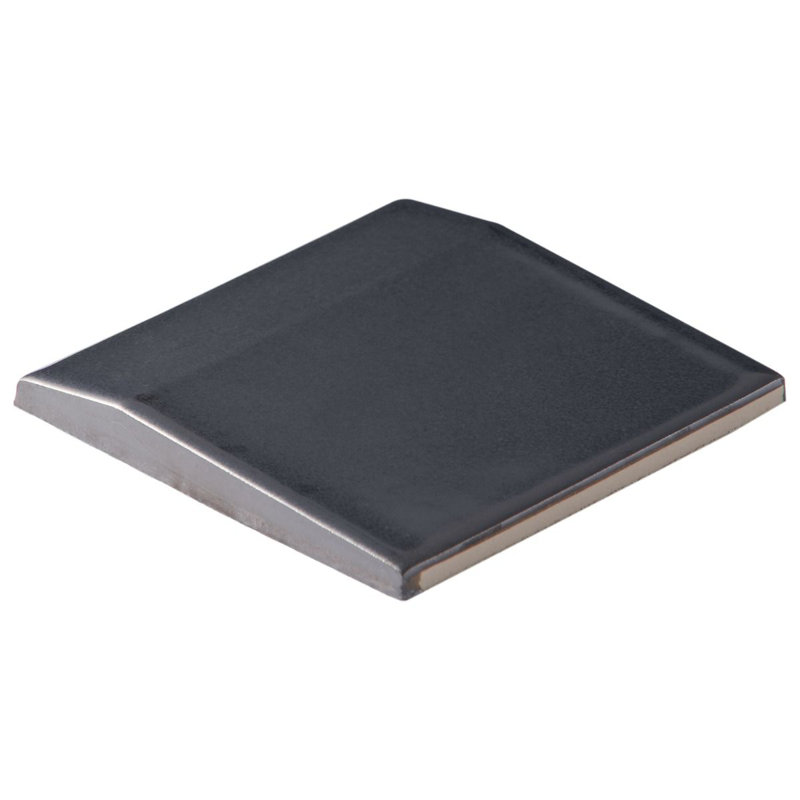 Carreau de mur 3D en porcelaine métallique Ardor Edge 5,11 po x 5,11 po (4,12 pieds carrés / caisse), Noir
