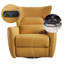 Fauteuil inclinable électrique pivotant et berçant de 35,8 po de large Gilden (ensemble de 2)-88632107