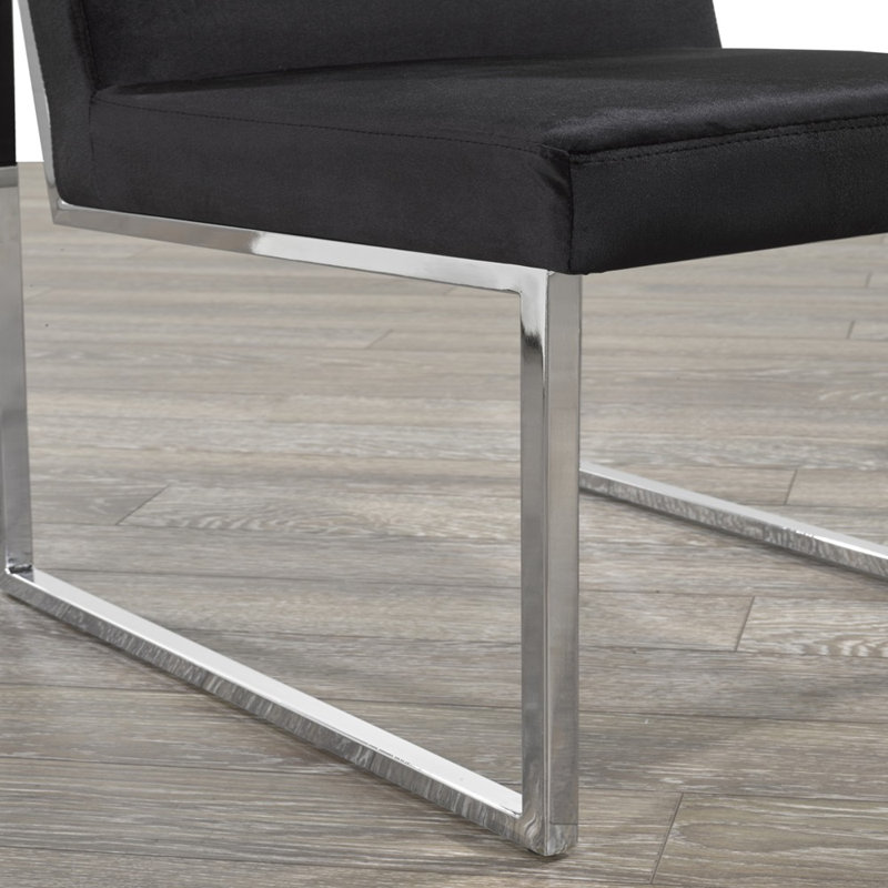 Damine Fabric Upholstered Metal Side Chair