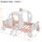 Princess Magical Crown Carriage-shaped Bed with Ladder-1712286103