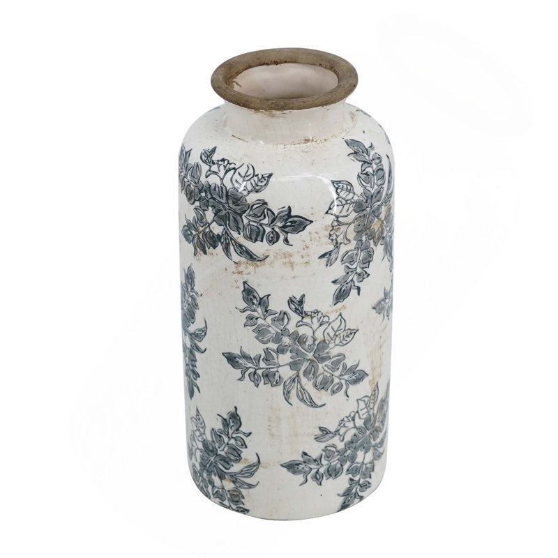 Flower Vase, 12.4" H x 5.7" W x 5.7" D