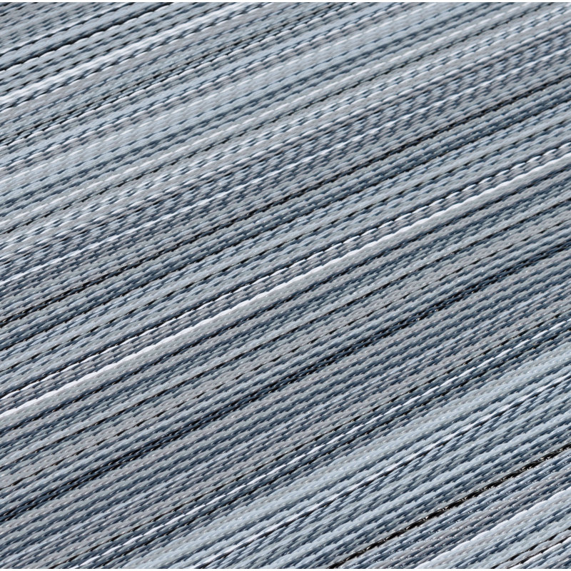 Tapis intérieur / extérieur rayé Teena, Rectangle 4 pi x 6 pi
