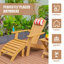 Chaise Adirondack en plastique Porphyrios