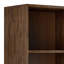 22"W Solid Acacia 3 Shelf Contemporary Bookcase with Hidden Storage and Adjustable Shelves