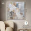 Décoration murale abstraite Faded Coastline par Art Remedy, cadre blanc, 40 x 40-1399504087-1399504067