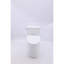 Modern One-Piece Elongated Toilet in White with Sleek Design, High-Efficiency 1.28 GPF Flush, ADA Compliant Height, Includes Soft-Close Seat