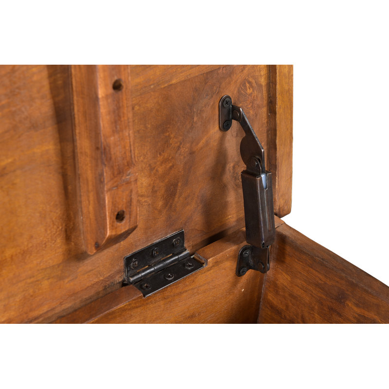 Aarohi Bonney Carved Storage Bench, Black