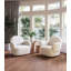 Chaise pivotante blanche