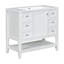 Meuble-lavabo élégant avec lavabo, tiroirs et armoire pour un décor de salle de bain fonctionnel et élégant.-1193749776