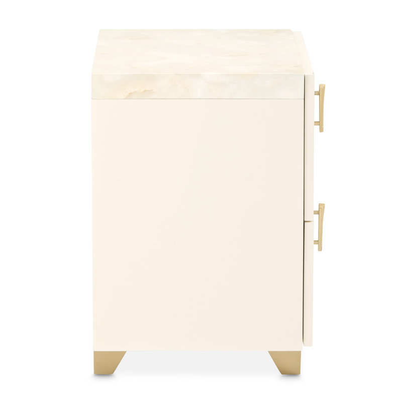 Fantosini Nightstand - Creamy Pearl