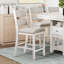 Ensemble de 2 chaises de salle à manger à hauteur de comptoir Modern Farmhouse